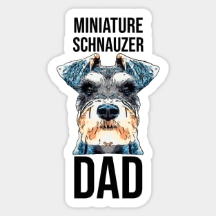 Miniature Schnauzer Dog Dad Sticker